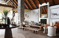 Private Granite Suites Main area at Londolozi Private Granite Suites, Londolozi Game Reserve, South Africa.