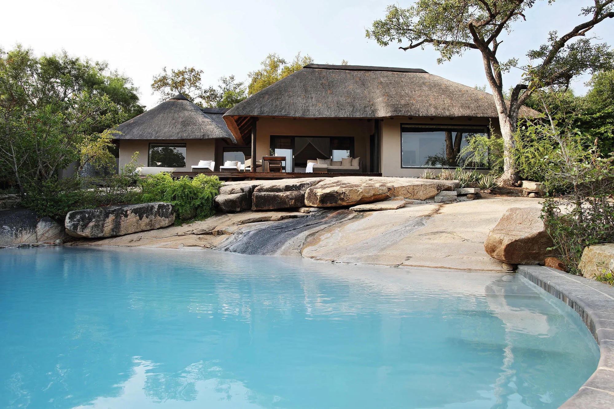 Private Granite Suites at Londolozi Private Granite Suites, Londolozi Game Reserve, South Africa.