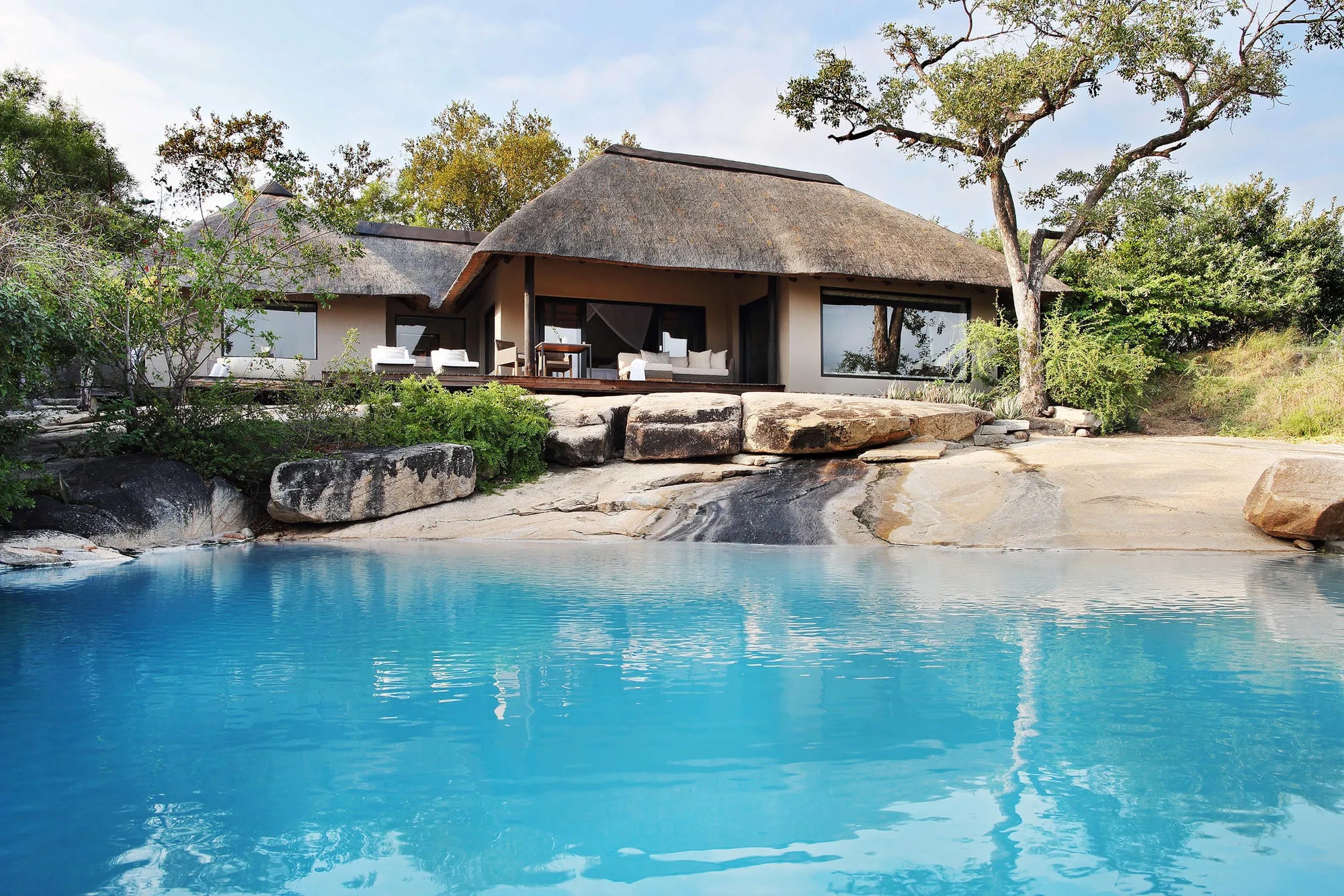 Private Granite Suites at Londolozi Private Granite Suites, Londolozi Game Reserve, South Africa.