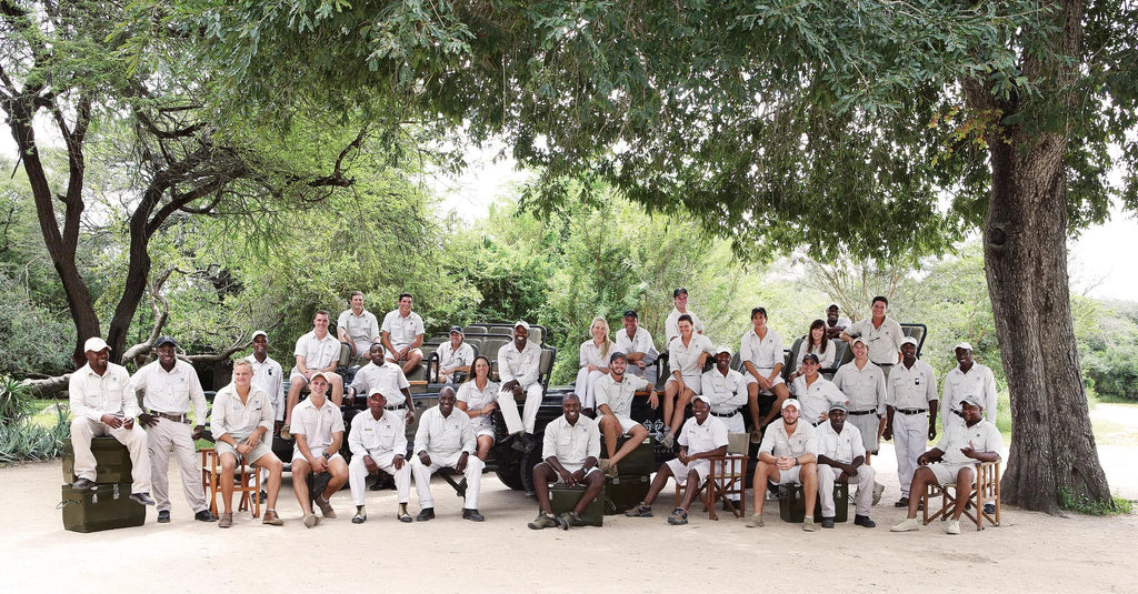 Londolozi ranger and tracker team at Londolozi Private Granite Suites, Londolozi Game Reserve, South Africa.