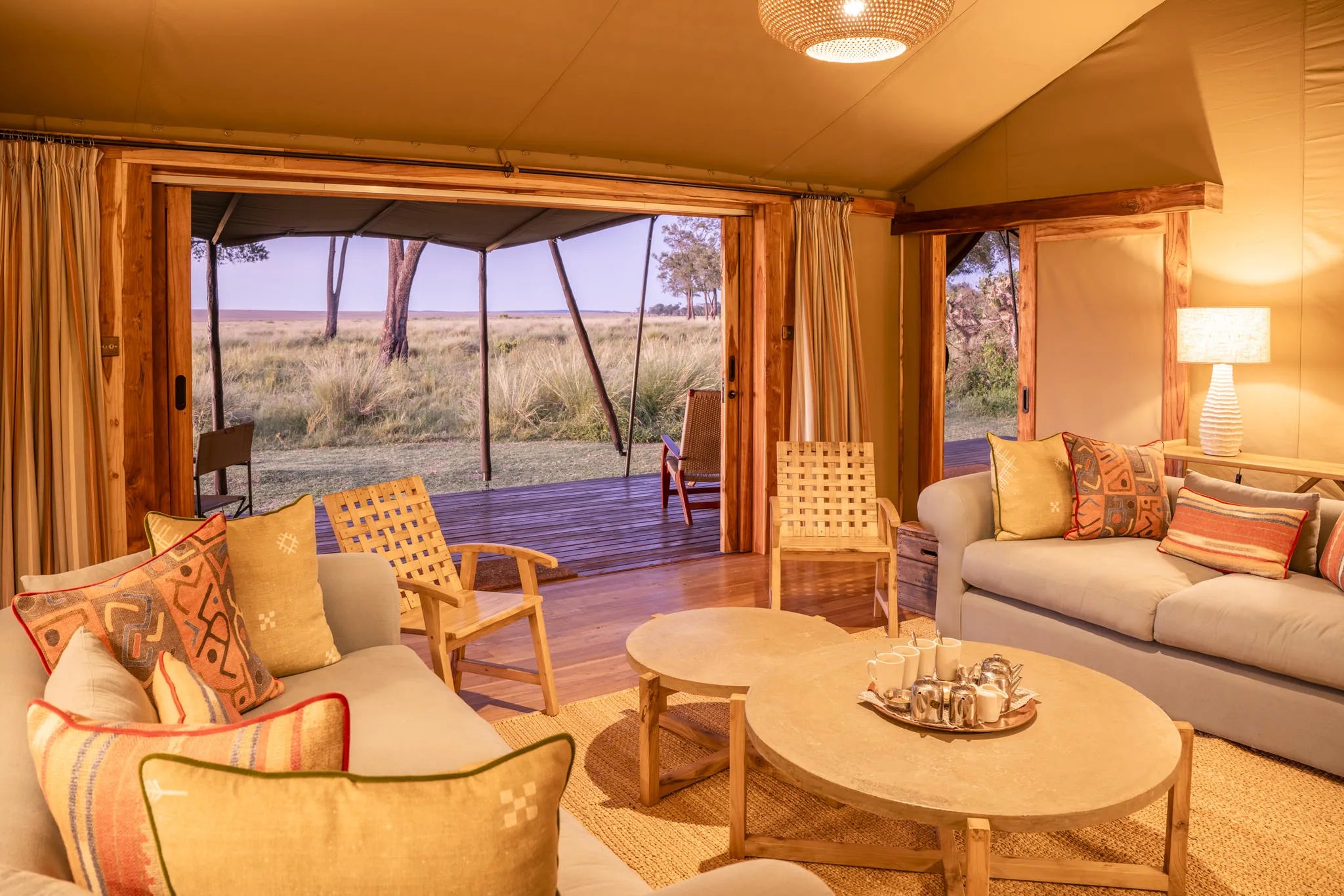 Governors' Camp at Governors' Camp, Masai Mara National Reserve, Kenya.