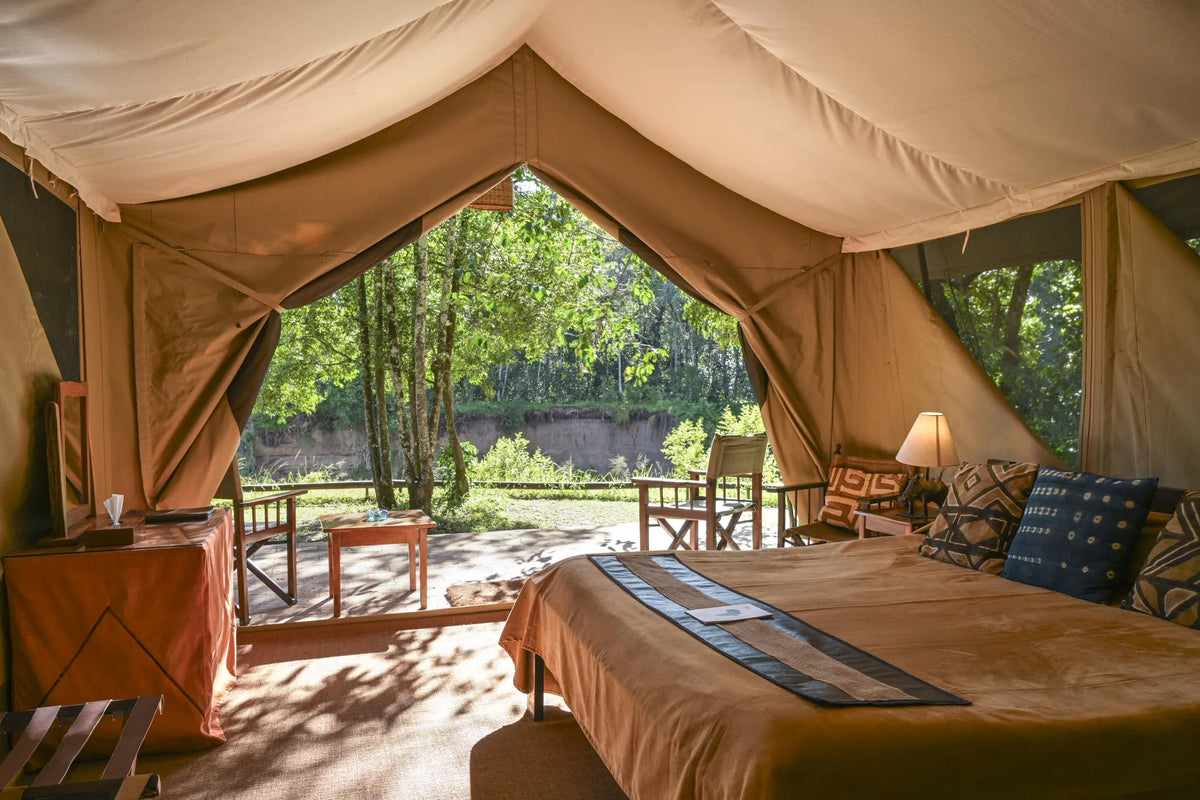 Governors' Camp Family Tent at Governors' Camp, Masai Mara National Reserve, Kenya.