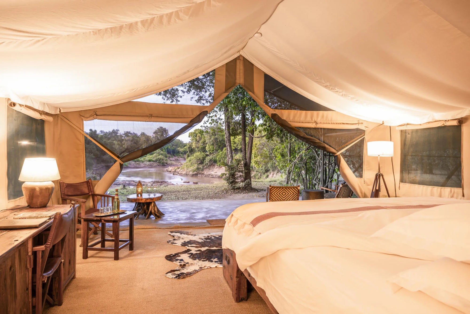 Governors' Il Moran Camp at Governors' Il Moran Camp, Masai Mara National Reserve, Kenya.