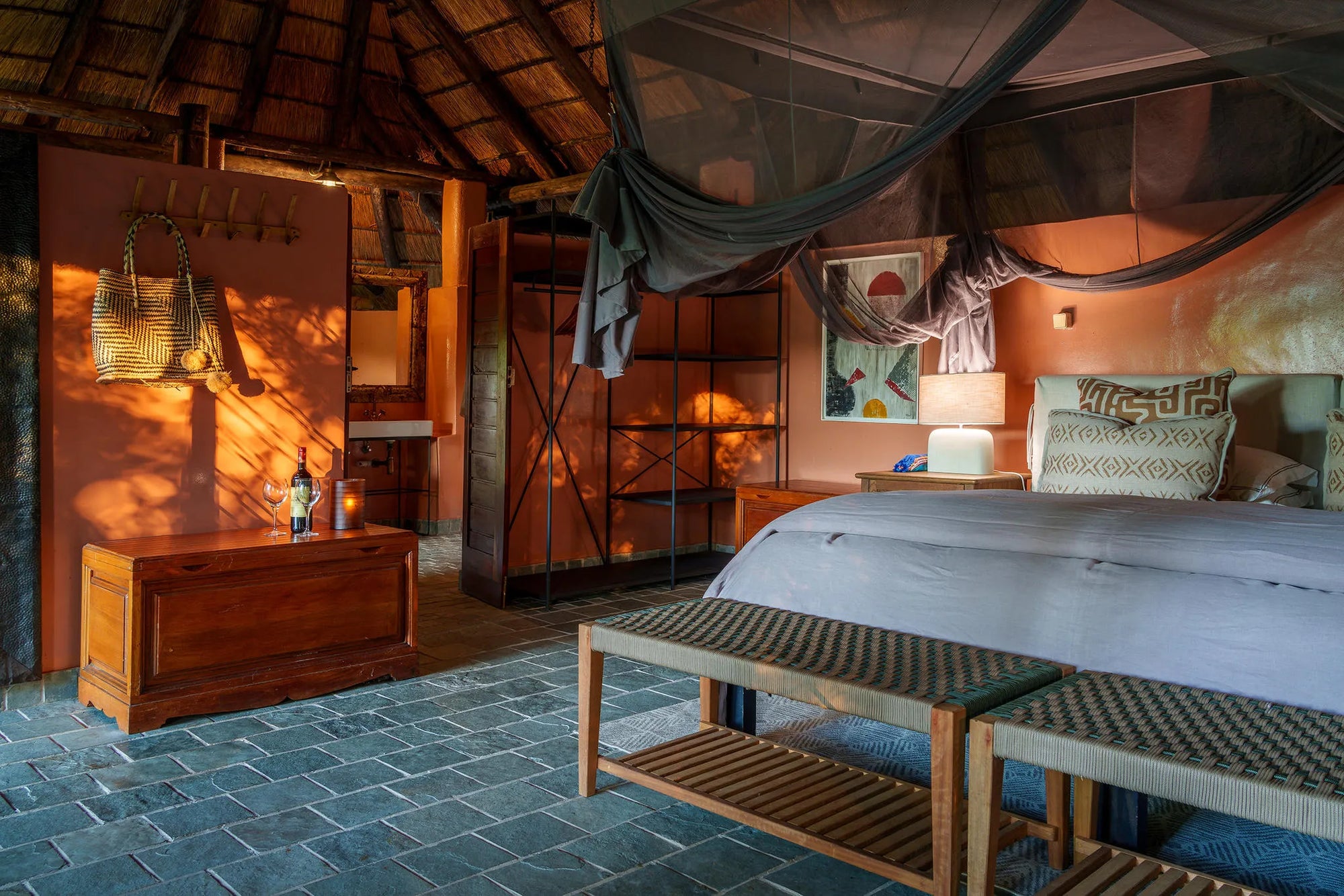 Kapamba chalet at Kapamba Bushcamp, South Luangwa National Park, Zambia.