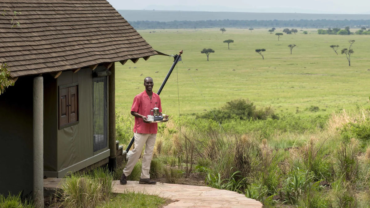 andBeyond Bateleur Camp (North camp) at andBeyond Bateleur Camp, Masai Mara, Kenya.