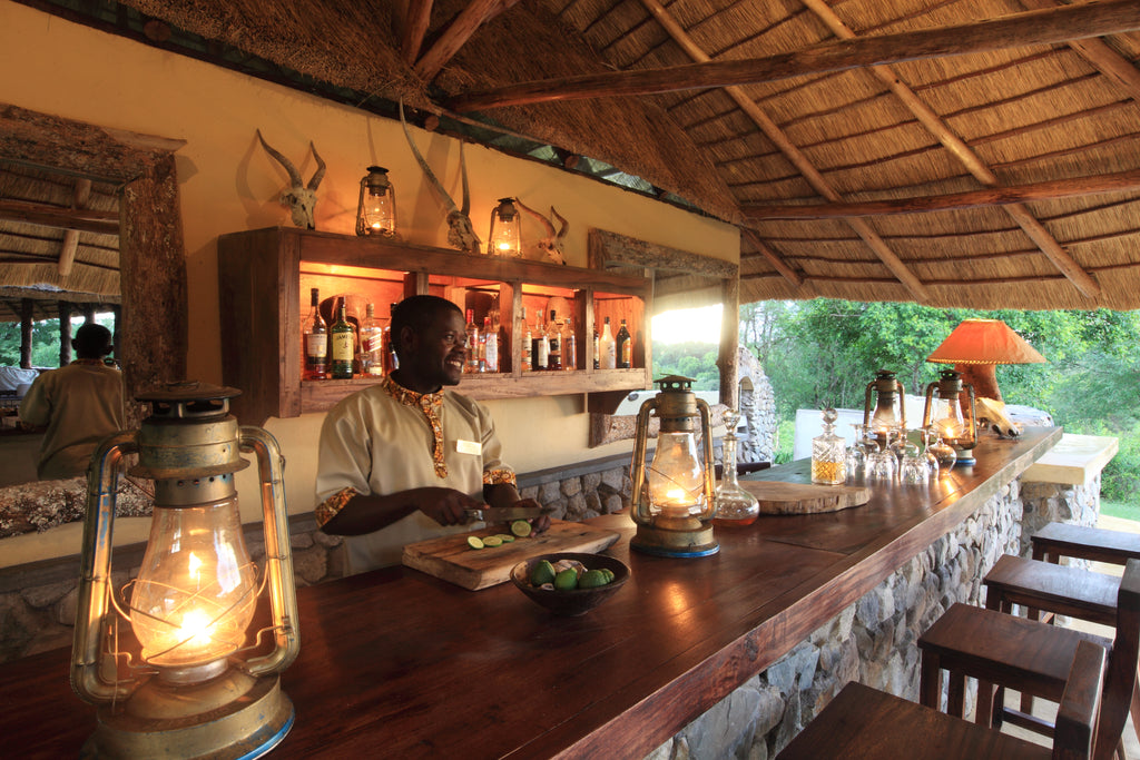 The bar at Semliki Safari Lodge