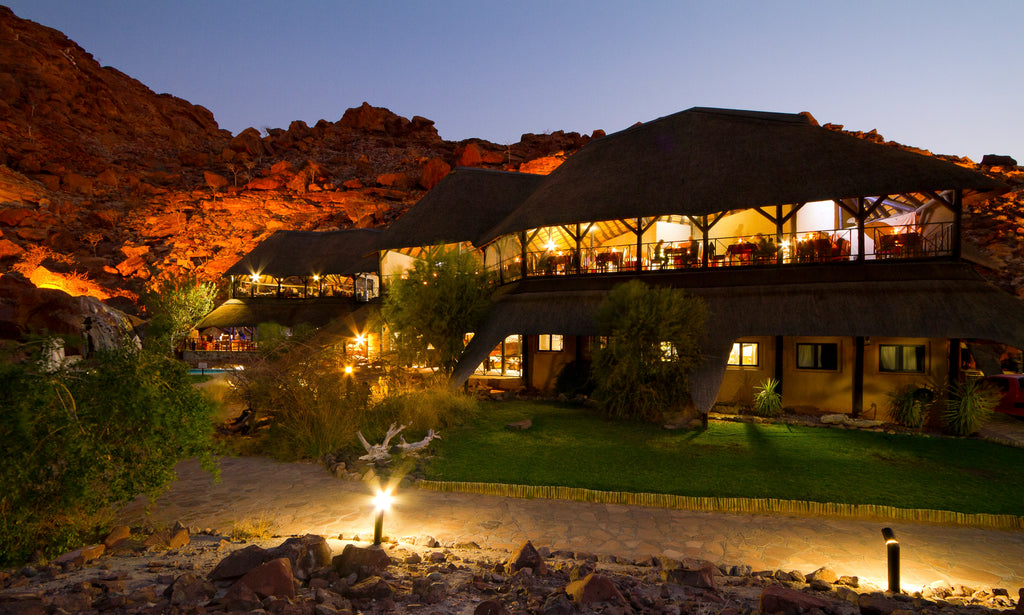 External View - Main Lodge at night