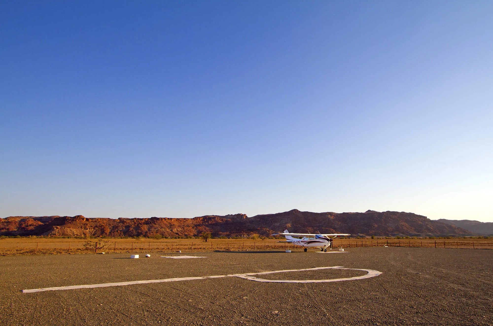 Airstrip at Twyfelfontein Country Lodge, Twyfelfontein, Namibia.