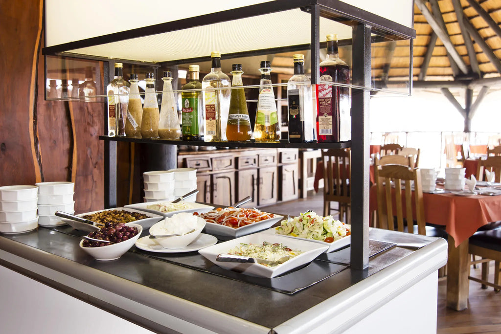 Buffet Salad Bar at Twyfelfontein Country Lodge, Twyfelfontein, Namibia.