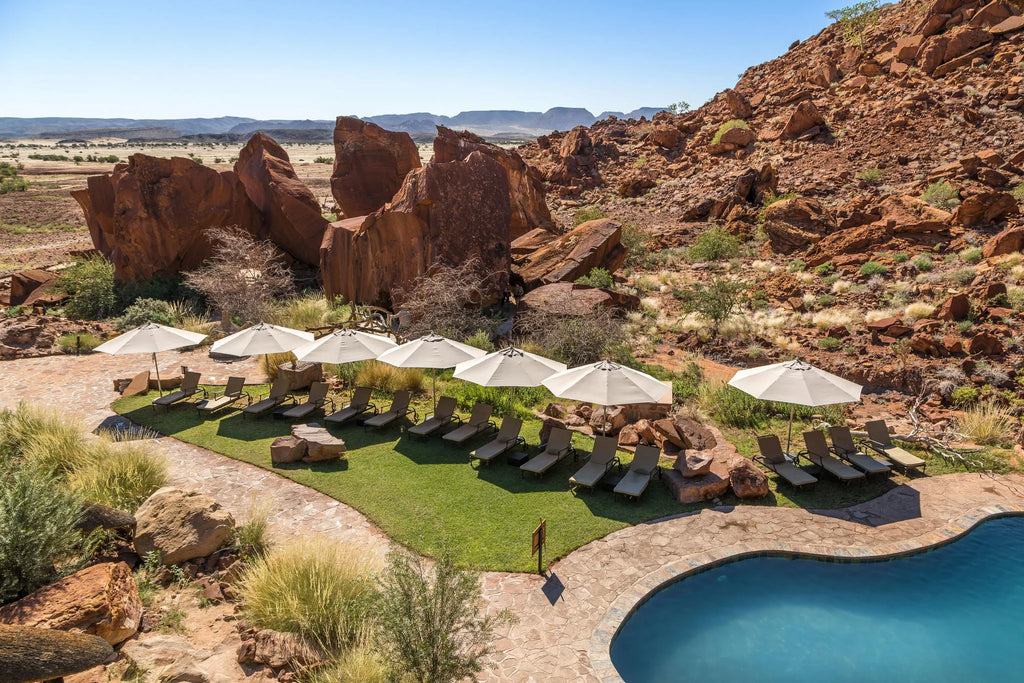 View from the Deck at Twyfelfontein Country Lodge, Twyfelfontein, Namibia.