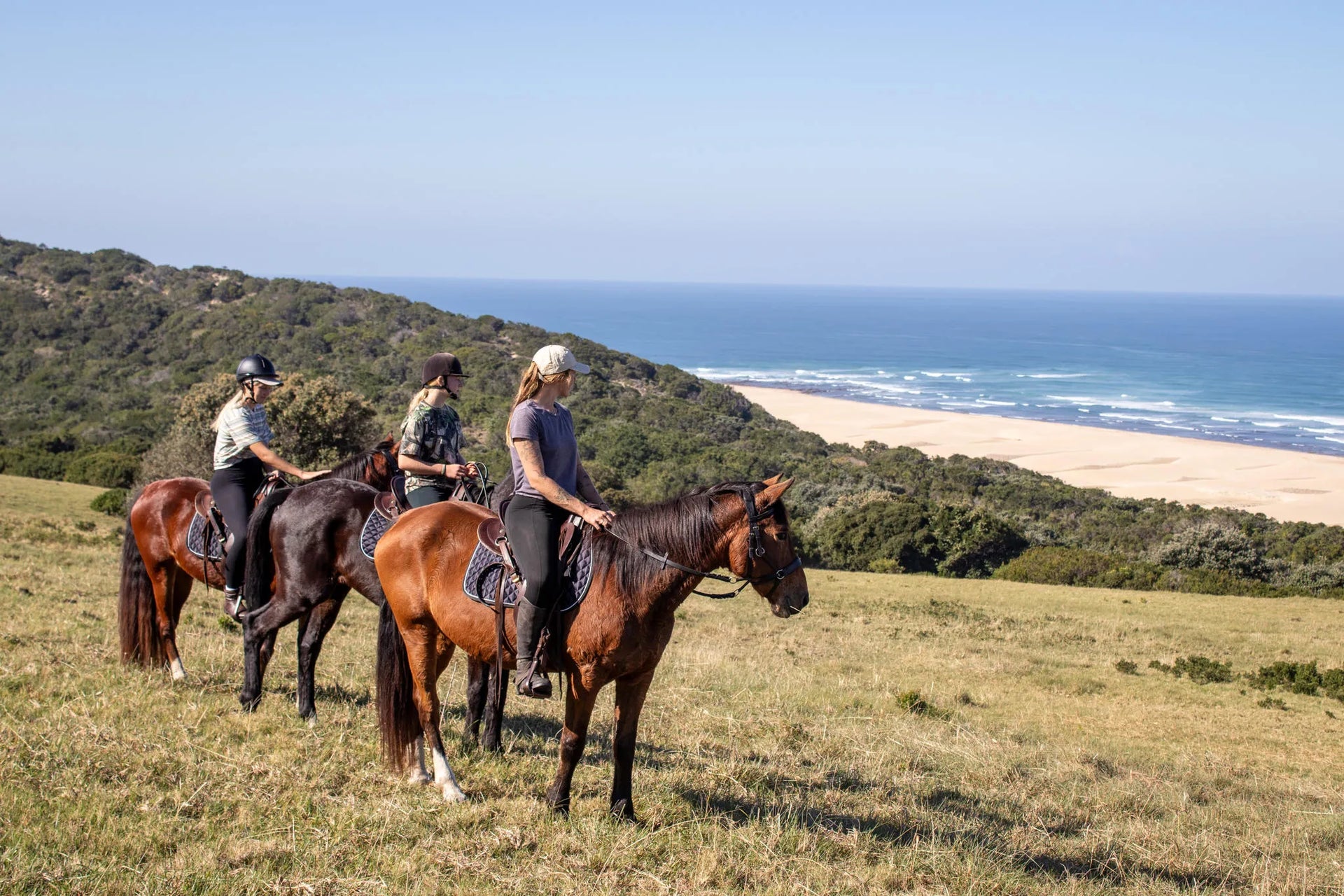 Bush Horse Rides at Oceana Beach & Wildlife Reserve, Port Alfred, South Africa.