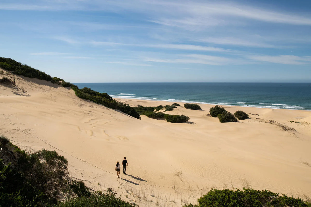 Beach at Oceana Beach & Wildlife Reserve, Port Alfred, South Africa.