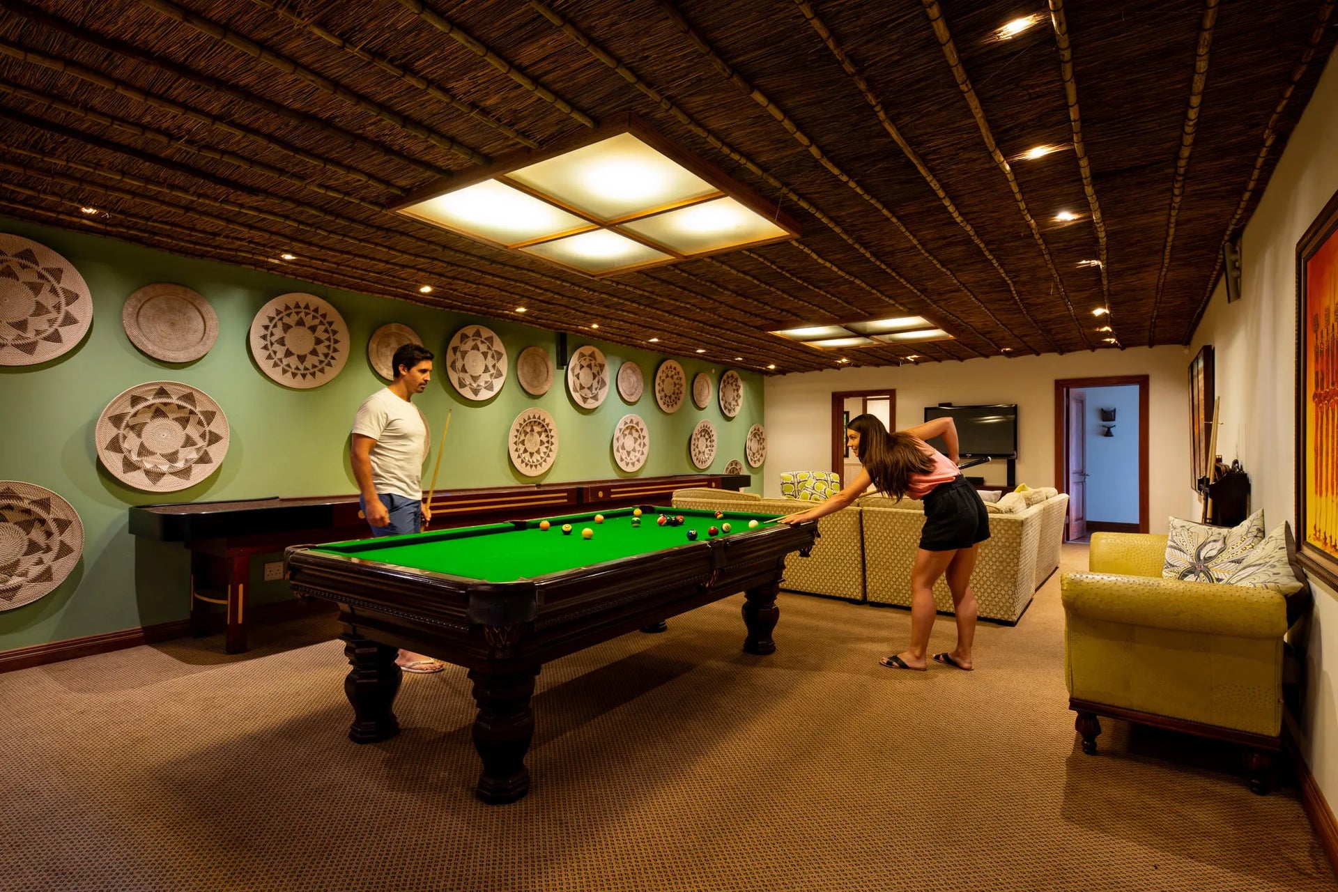 Games Room at Oceana Beach & Wildlife Reserve, Port Alfred, South Africa.