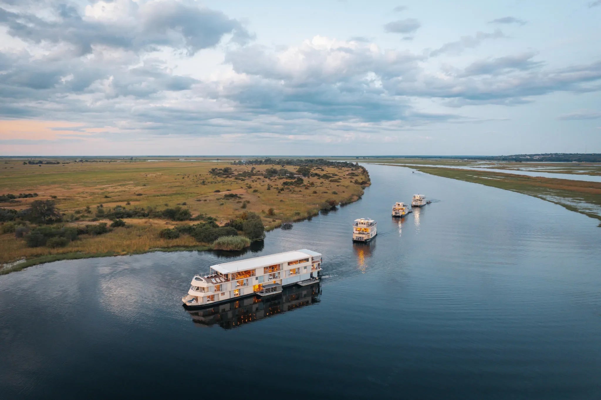 Zambezi Queen Collection Houseboat Hero Image at Zambezi Queen by Mantis, Chobe River Front Namibia, Namibia.