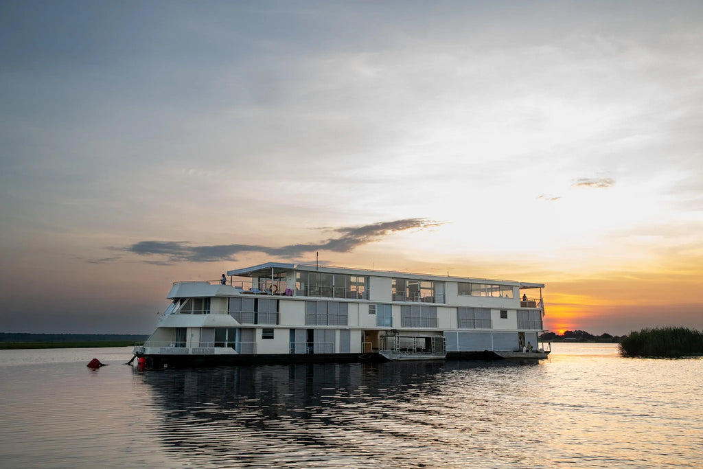 Zambezi Queen Exterior at Zambezi Queen by Mantis, Chobe River Front Namibia, Namibia.
