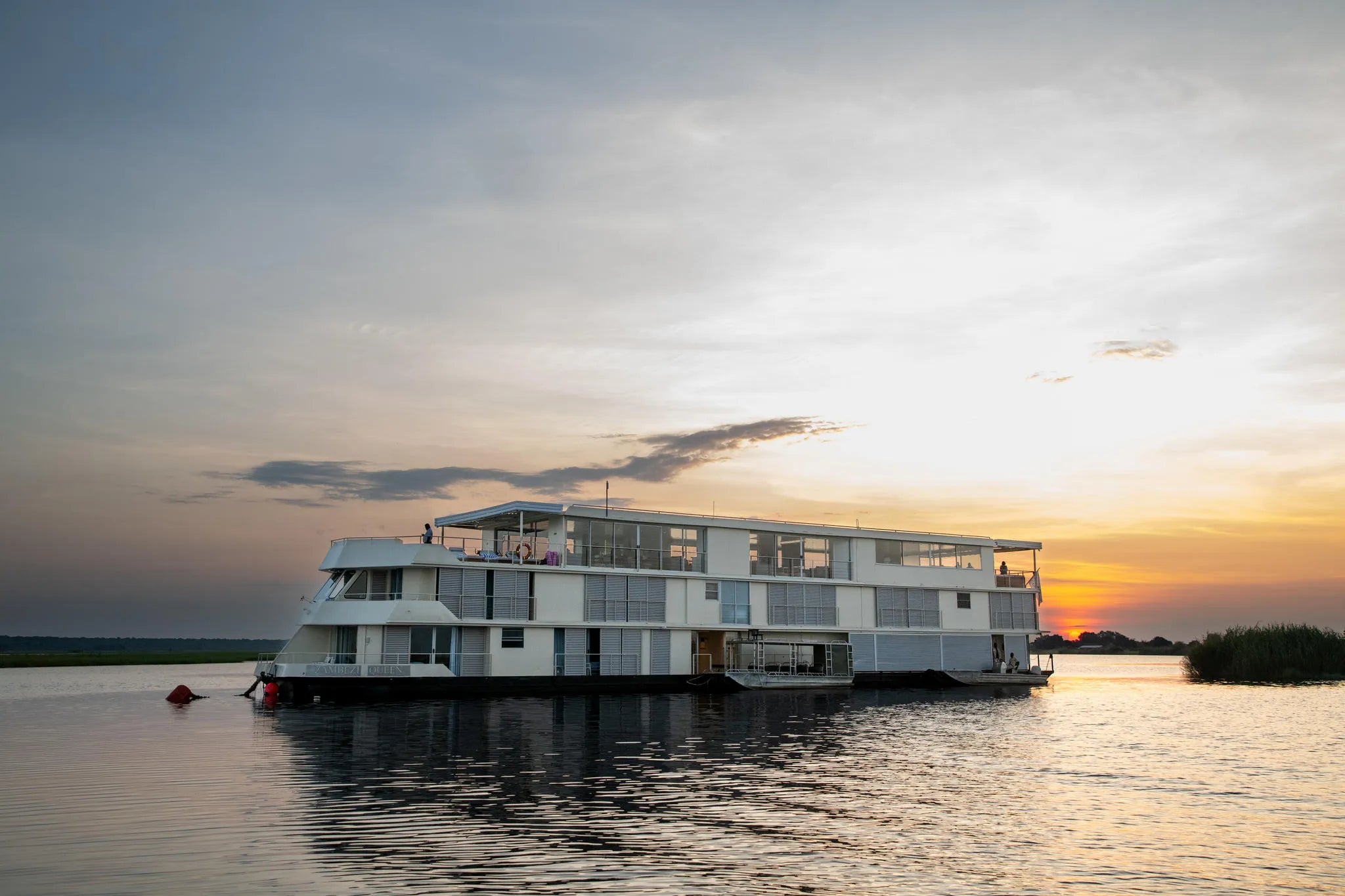 Zambezi Queen Exterior at Zambezi Queen by Mantis, Chobe River Front Namibia, Namibia.
