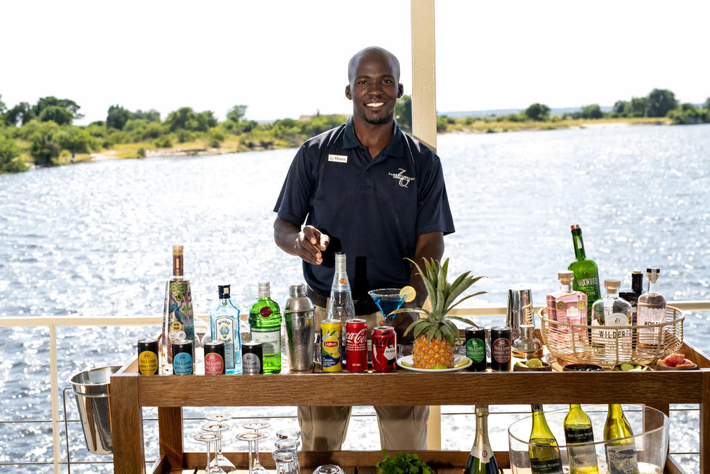 Plunge Pool Upper Deck at Zambezi Queen by Mantis, Chobe River Front Namibia, Namibia.