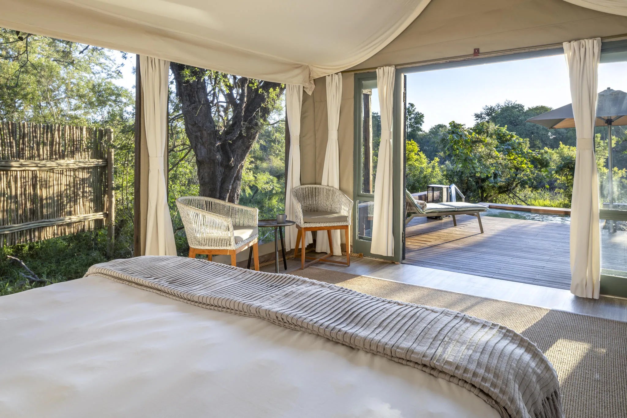 Simbavati River Lodge at Simbavati River Lodge, Timbavati Private Nature Reserve, South Africa.