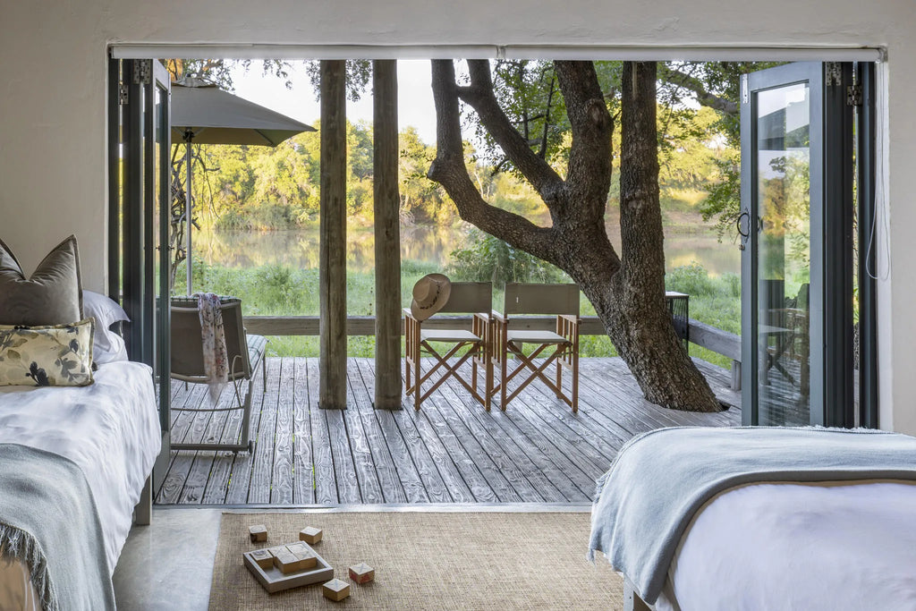 Simbavati River Lodge at Simbavati River Lodge, Timbavati Private Nature Reserve, South Africa.