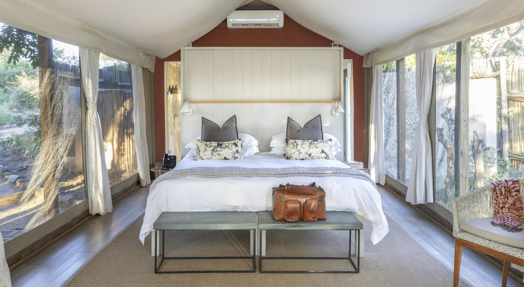 Simbavati River Lodge at Simbavati River Lodge, Timbavati Private Nature Reserve, South Africa.