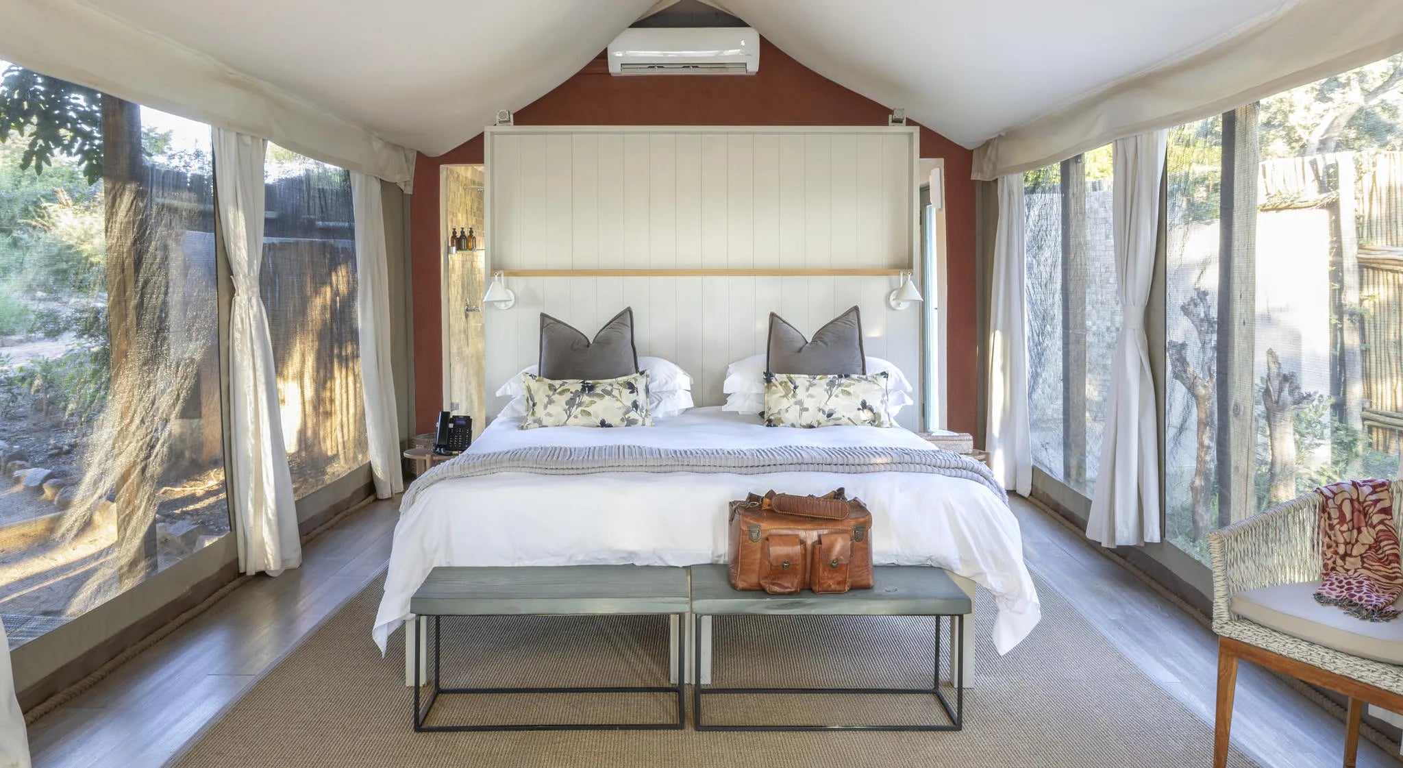 Simbavati River Lodge at Simbavati River Lodge, Timbavati Private Nature Reserve, South Africa.