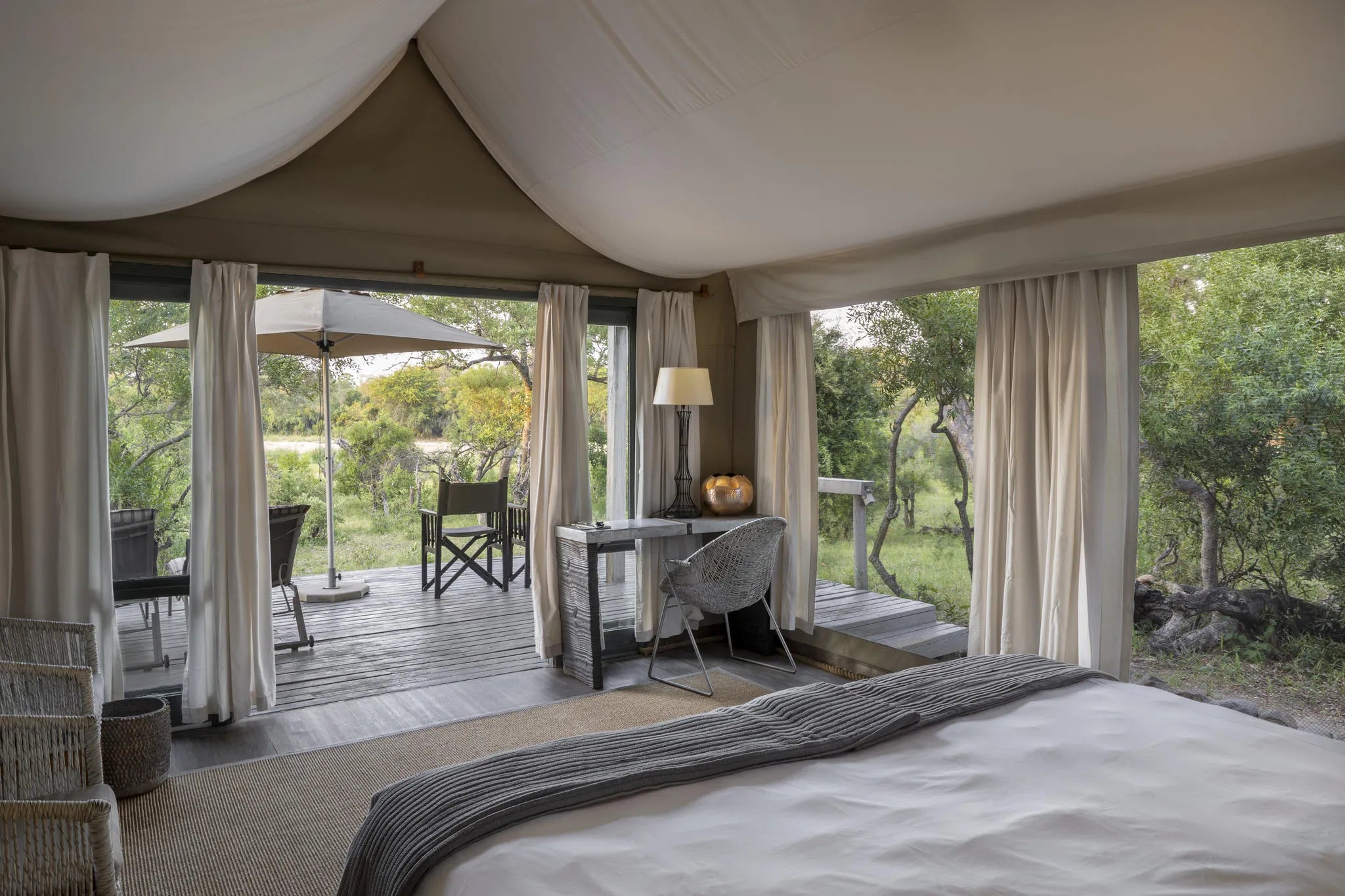Simbavati River Lodge at Simbavati River Lodge, Timbavati Private Nature Reserve, South Africa.