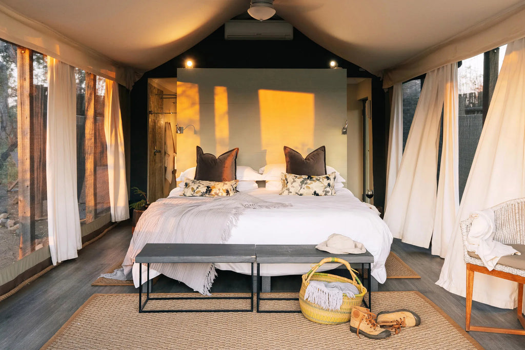 Simbavati River Lodge at Simbavati River Lodge, Timbavati Private Nature Reserve, South Africa.