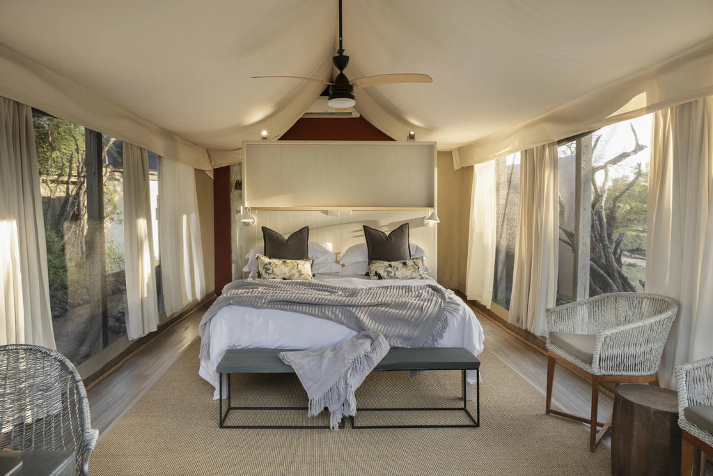 Simbavati River Lodge at Simbavati River Lodge, Timbavati Private Nature Reserve, South Africa.