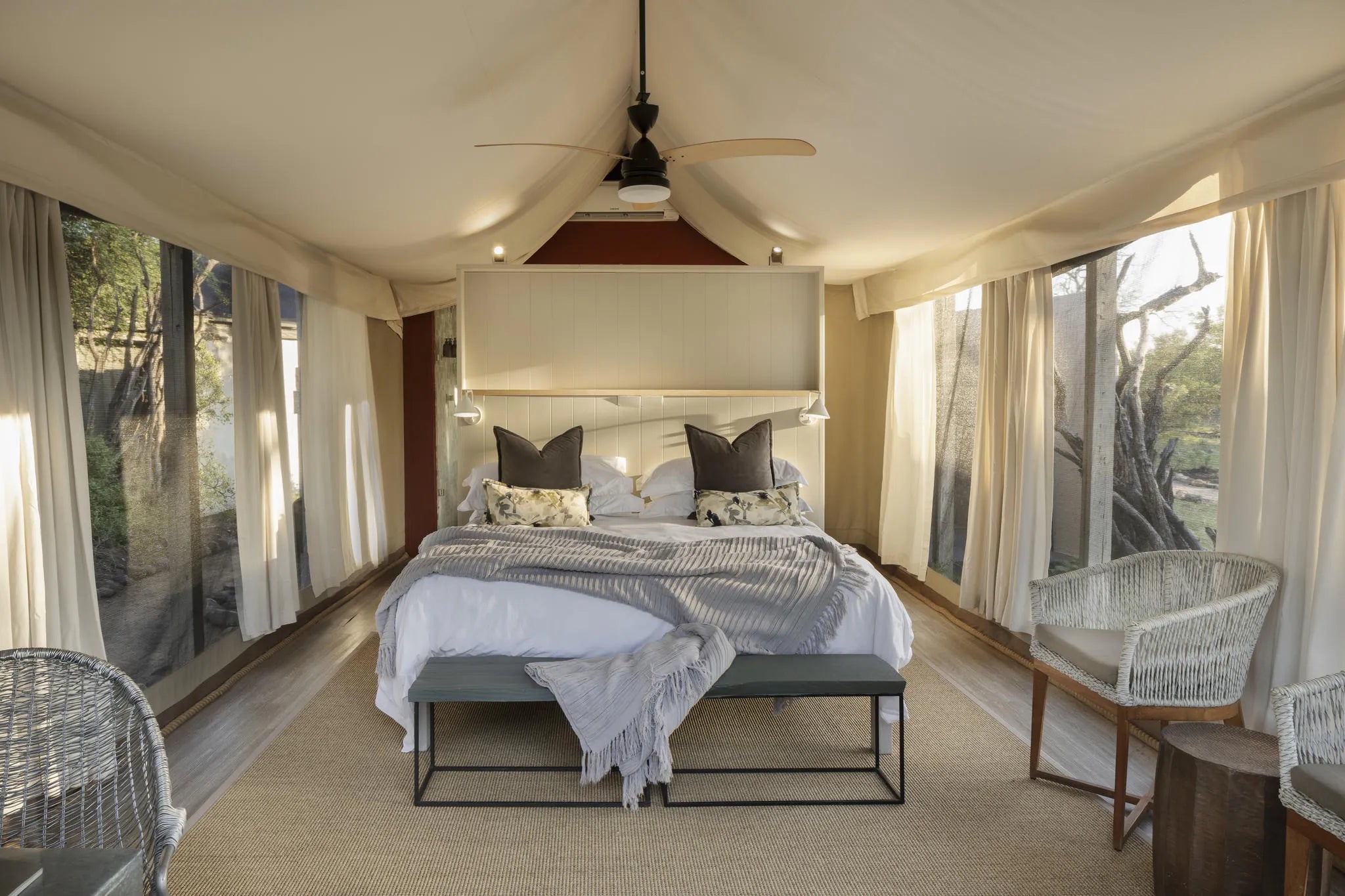 Simbavati River Lodge at Simbavati River Lodge, Timbavati Private Nature Reserve, South Africa.