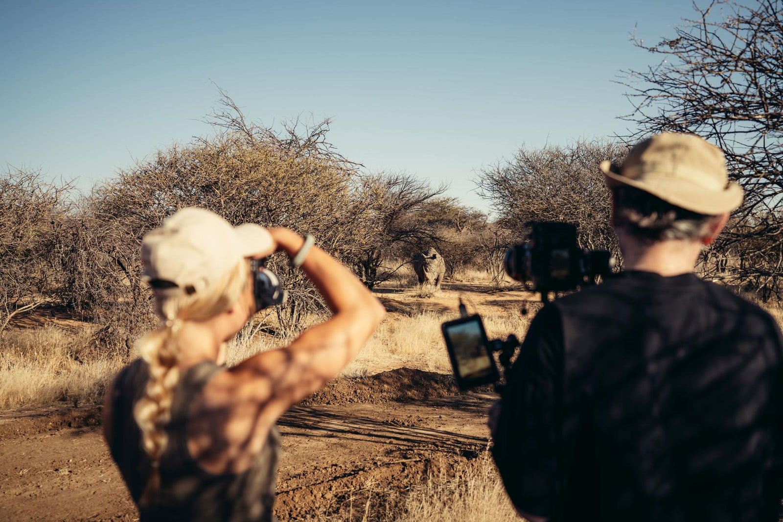 RHINO TRACKING on foot