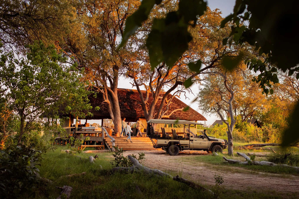 Camp Entrance at Little Sable, Khwai Private Reserve, Botswana.