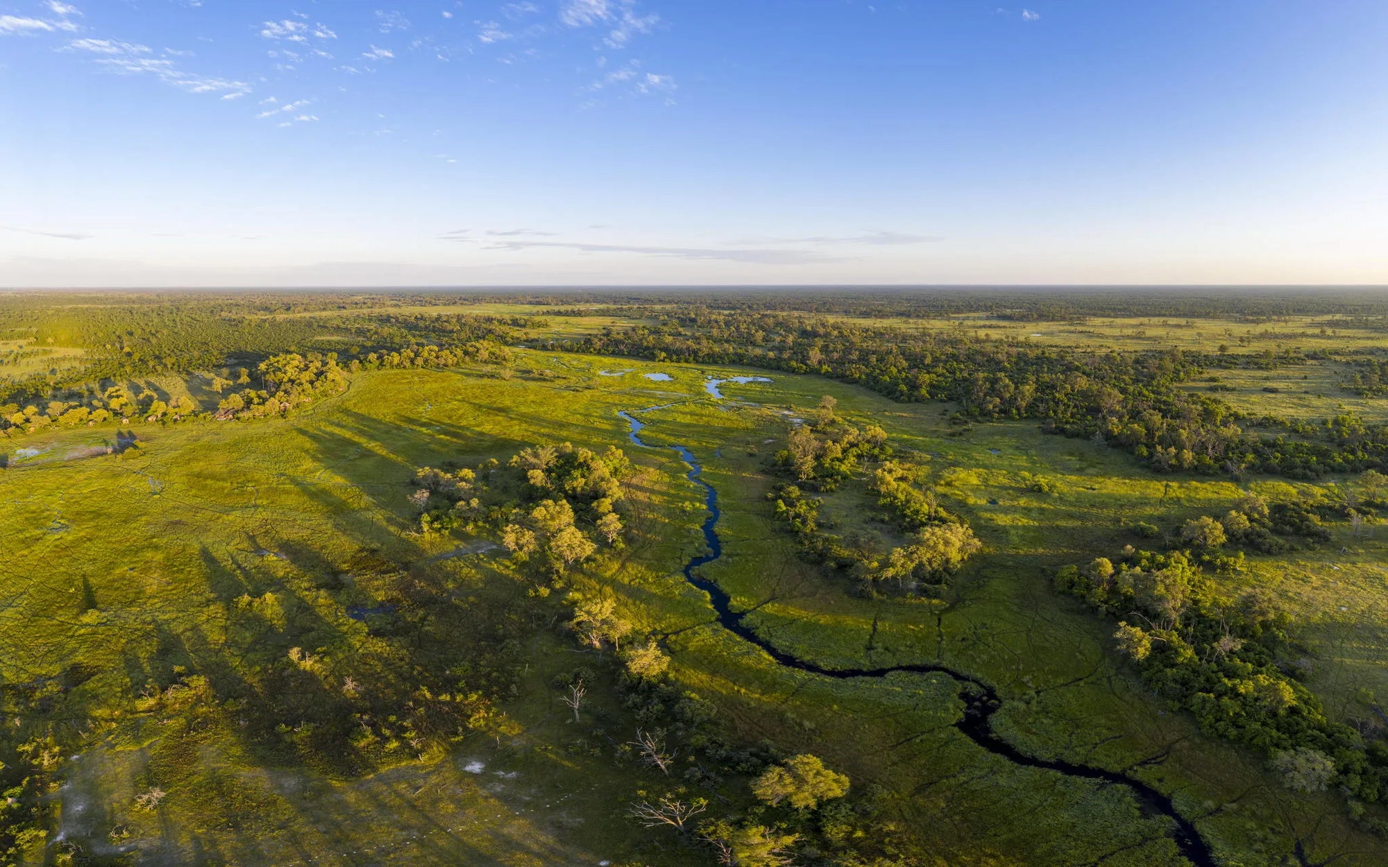 Aerial at Little Sable, Khwai Private Reserve, Botswana.