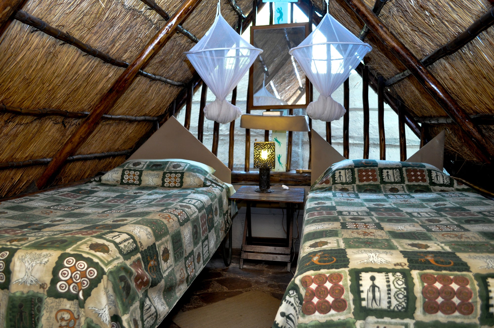 A-frame twin room