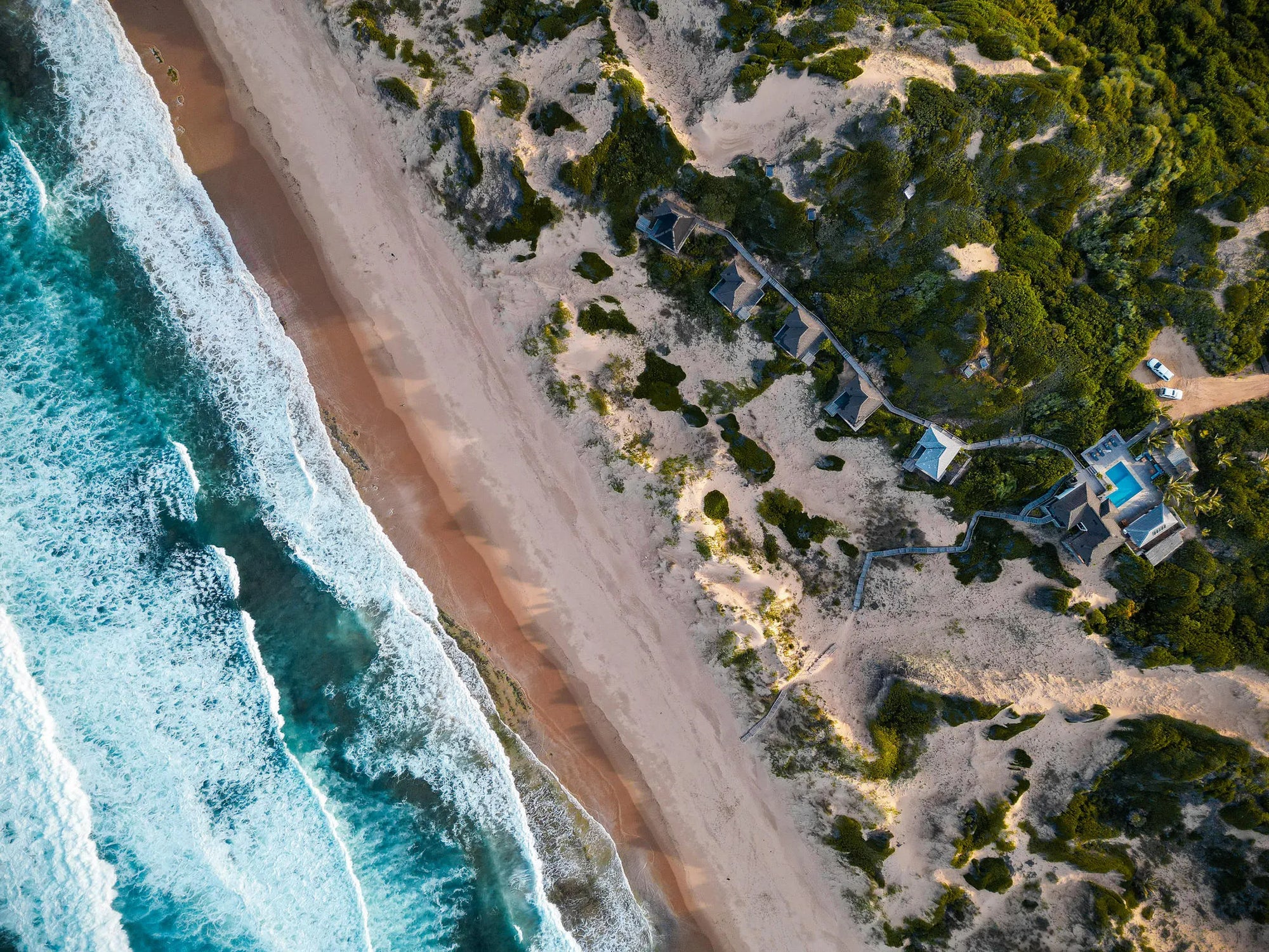 Birds Eye View at Sava Dunes, Barra Beach, Mozambique.
