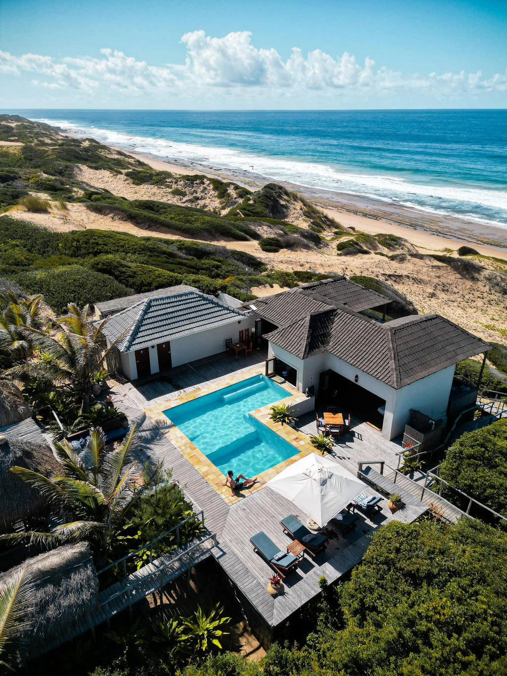 Main Area at Sava Dunes, Barra Beach, Mozambique.