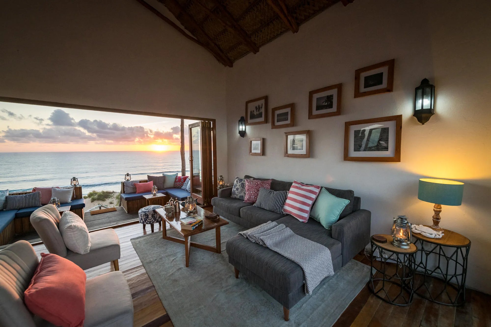 Lounge at Sava Dunes, Barra Beach, Mozambique.
