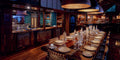 Indoor dining area and bar