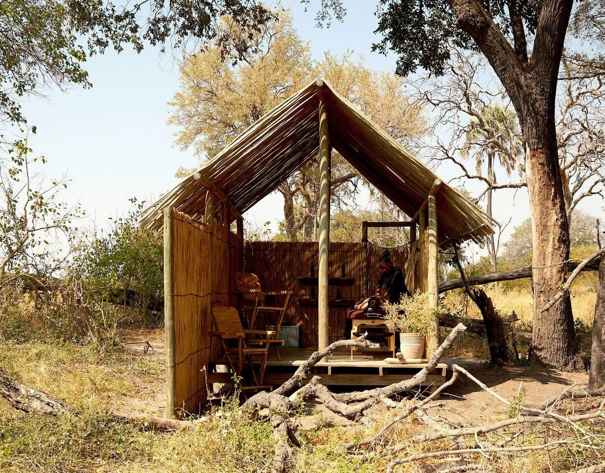 Oddballs' Camp Massage Room at Oddballs' Camp, Moremi Game Reserve, Botswana.