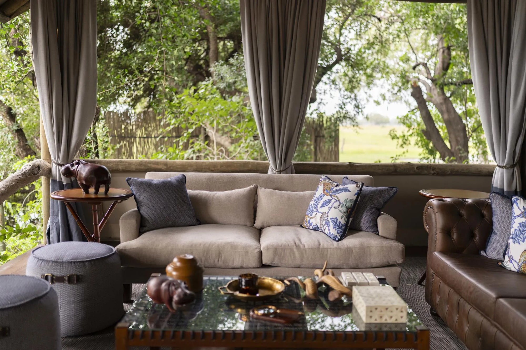 Main area at Shinde, Okavango Delta, Botswana.