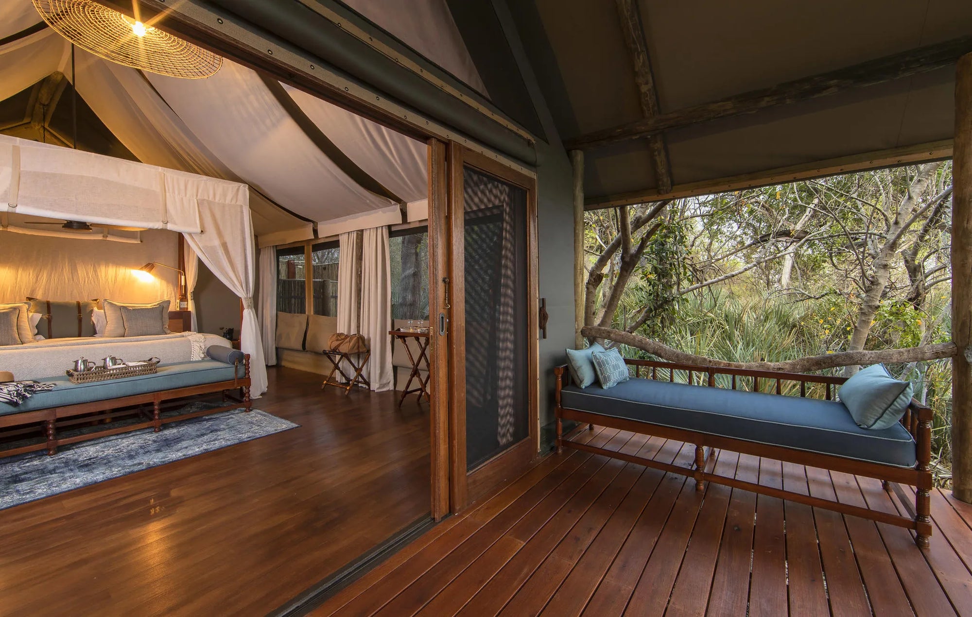 Shinde Tent at Shinde, Okavango Delta, Botswana.