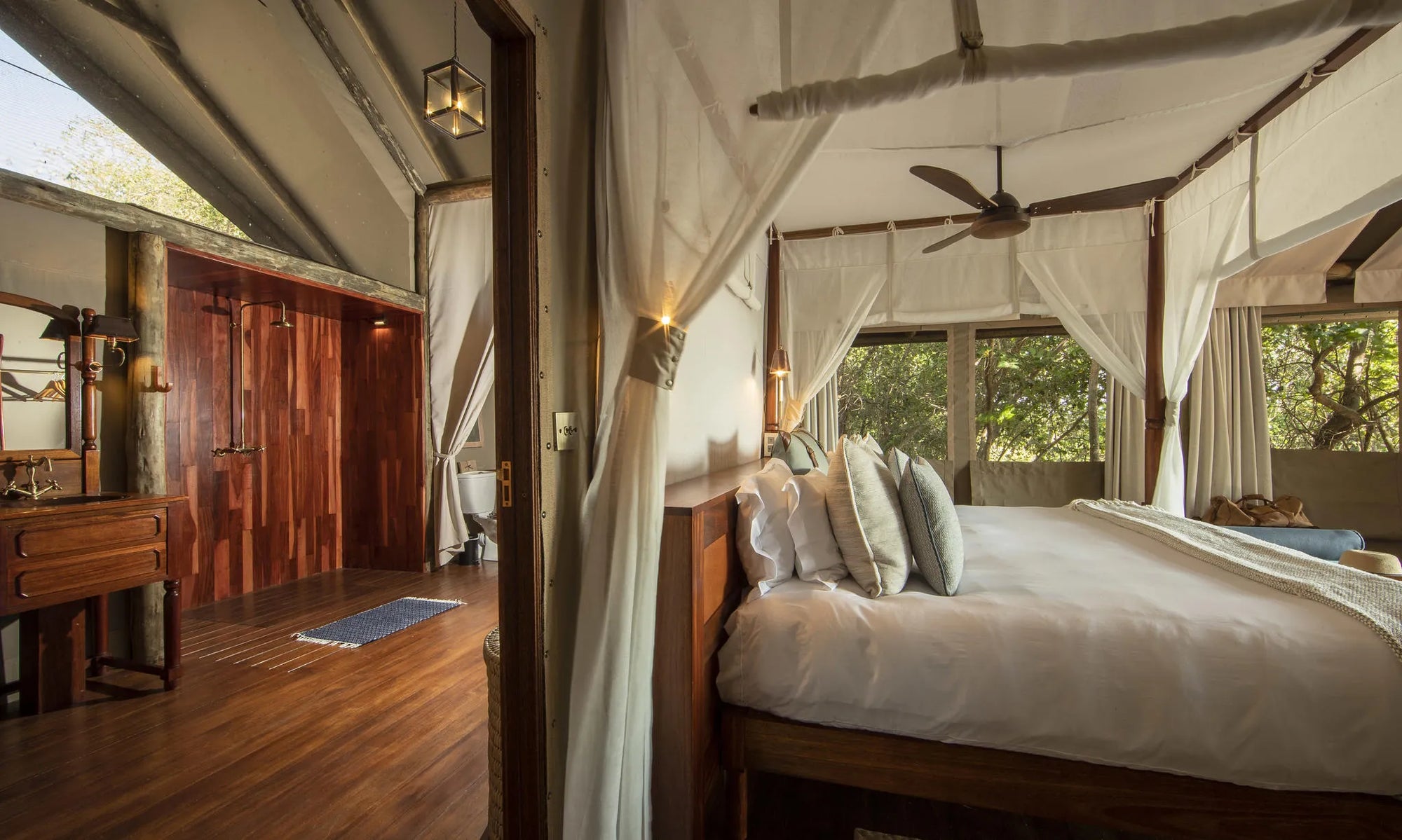 Shinde Tent at Shinde, Okavango Delta, Botswana.
