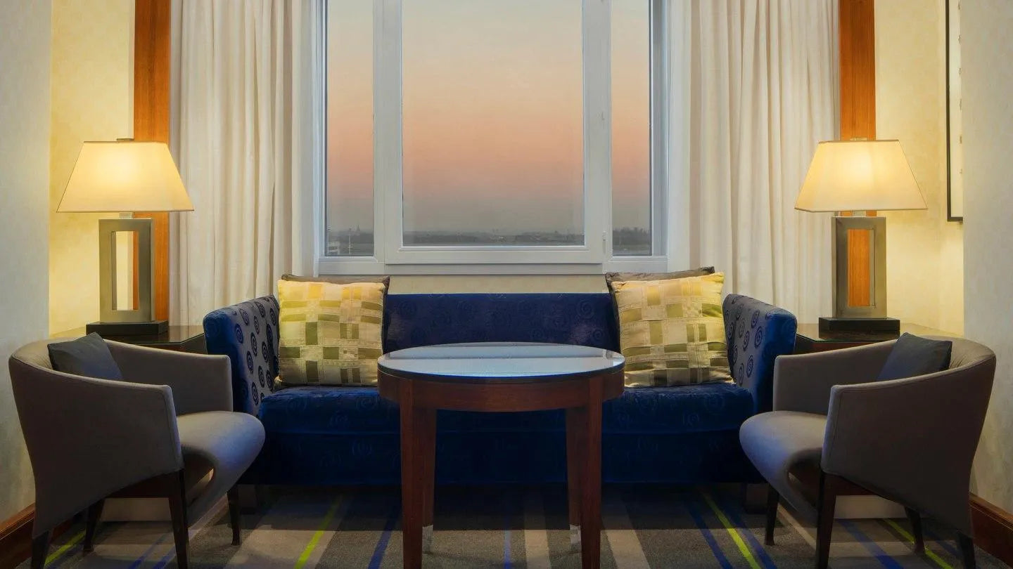 Club Lounge at Sheraton Brussels Airport Hotel, Brussels, Belgium.