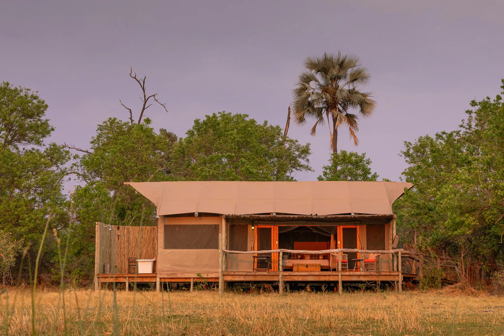 Amber River Camp Tent at Amber River Camp, Okavango Delta, Botswana.