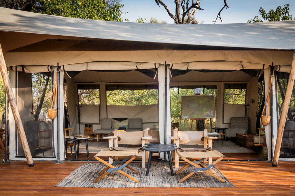 Map Room - Amber River Camp at Amber River Camp, Okavango Delta, Botswana.