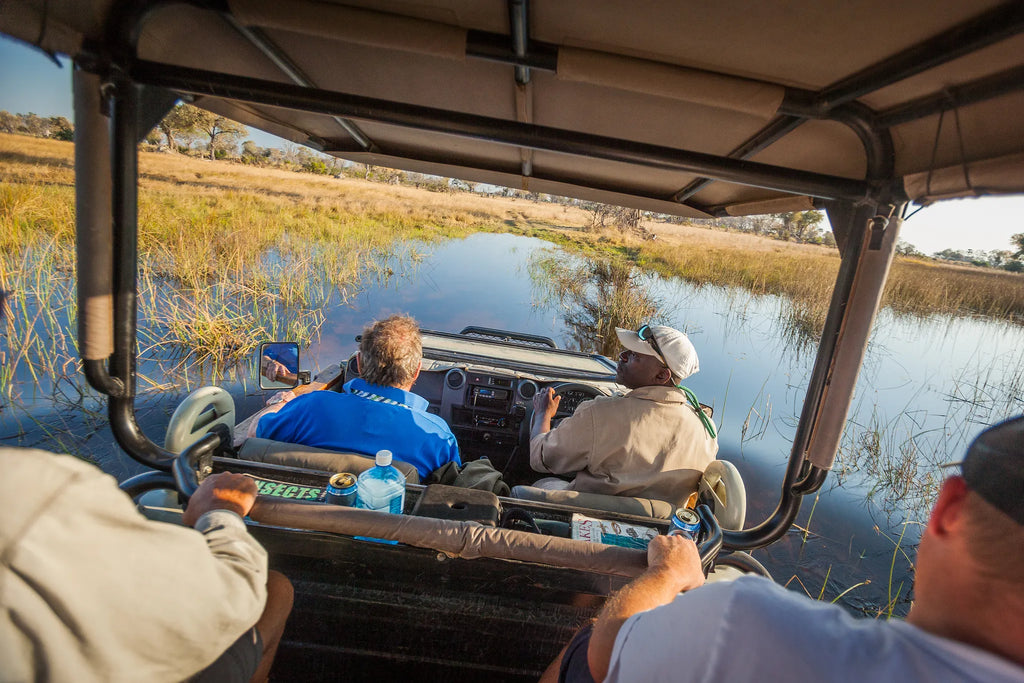 Game Drive at Amber River Camp, Okavango Delta, Botswana.
