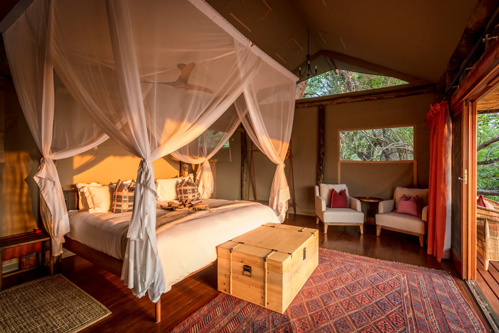 Amber River Camp at Amber River Camp, Okavango Delta, Botswana.