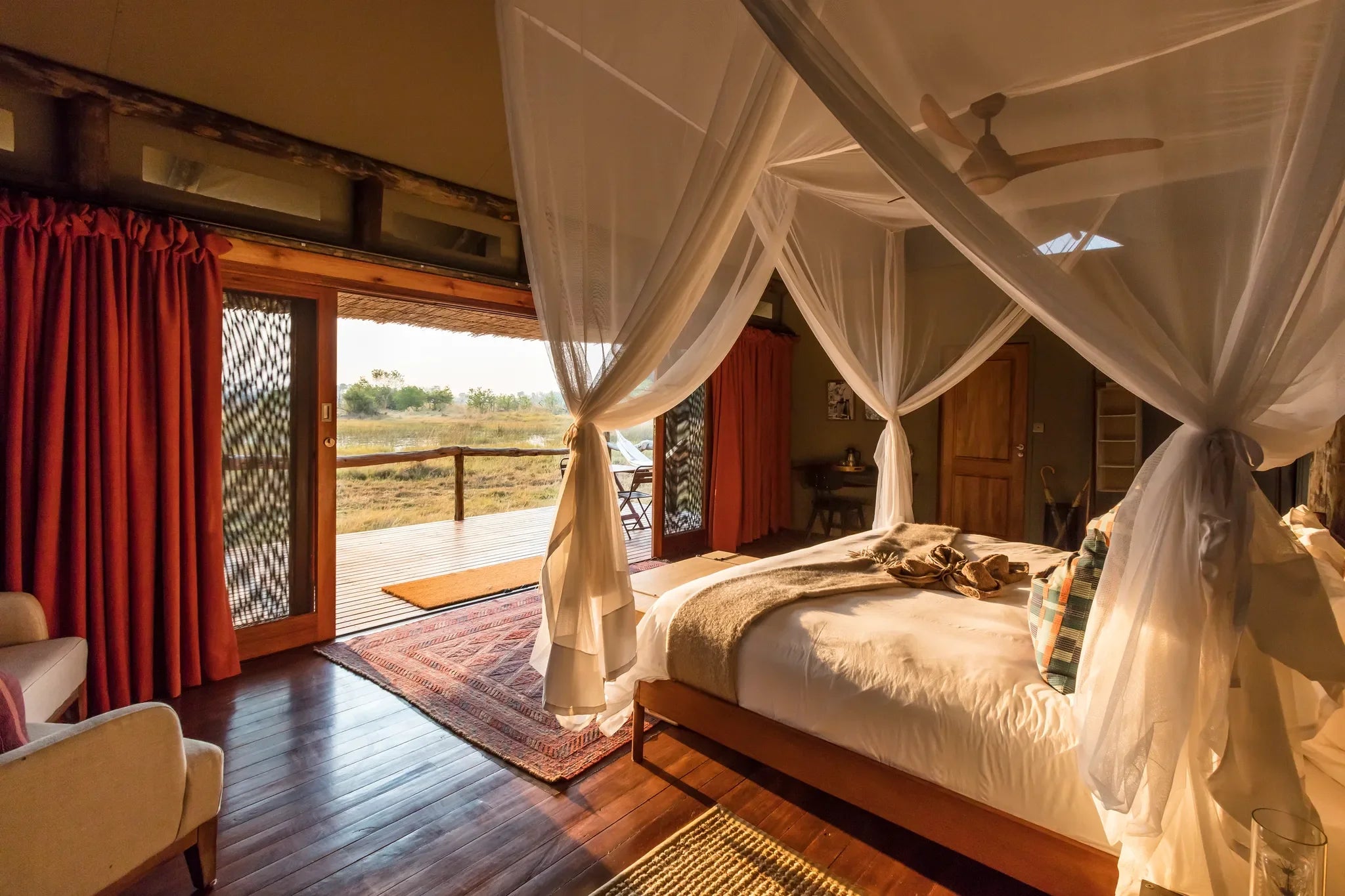 Amber River Camp at Amber River Camp, Okavango Delta, Botswana.