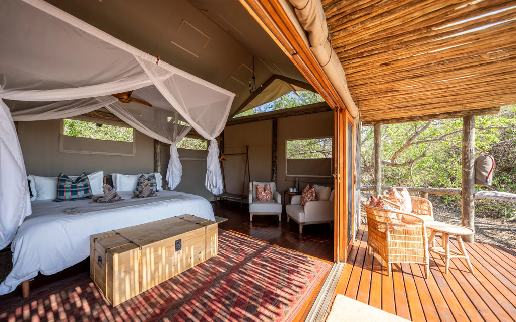 Amber River Camp at Amber River Camp, Okavango Delta, Botswana.