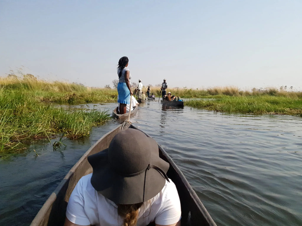 Mokoro Experience at Amber River Camp, Okavango Delta, Botswana.