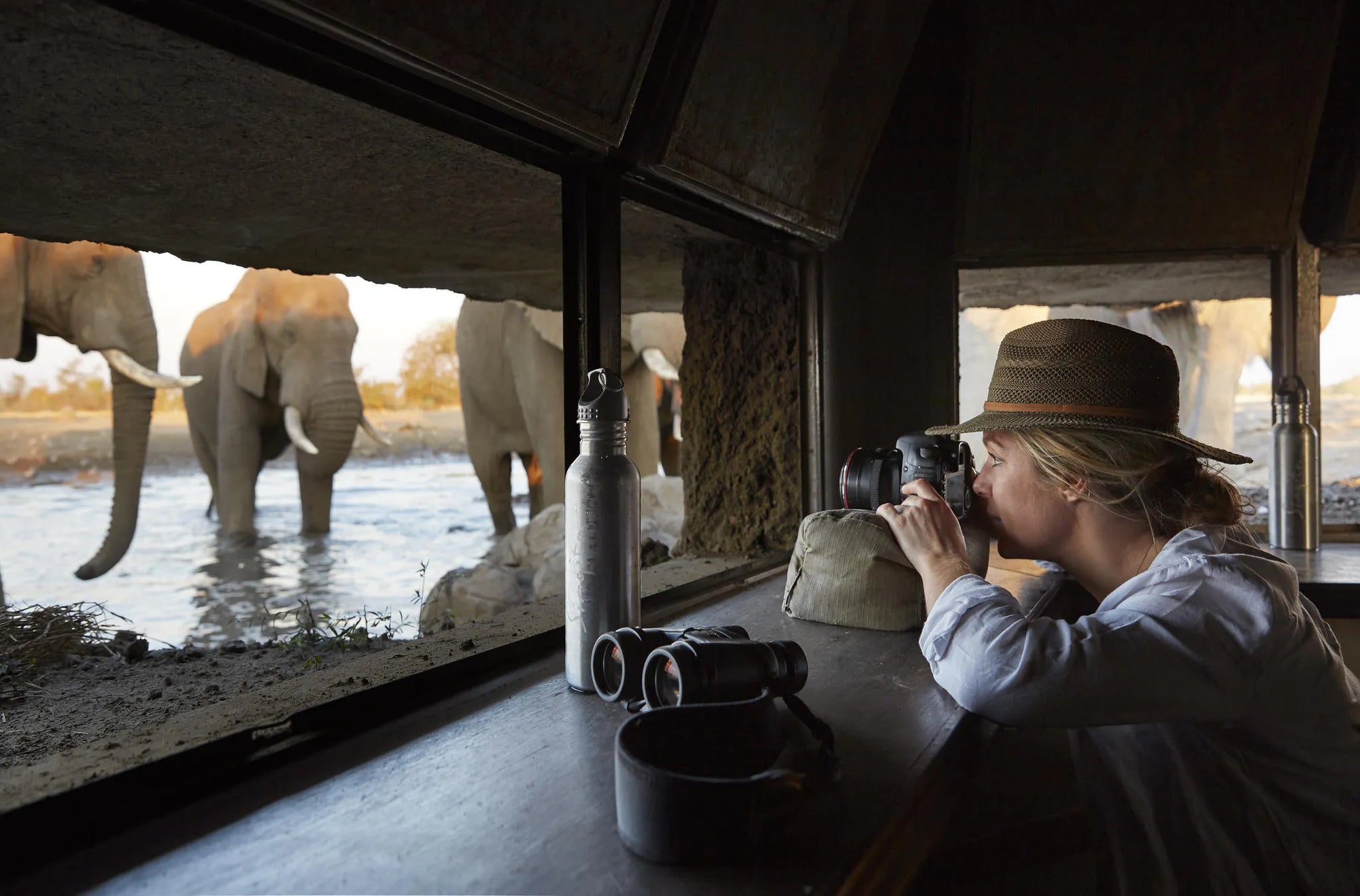 Singita Malilangwe House at Singita Malilangwe House, Malilangwe Wildlife Reserve, Zimbabwe.